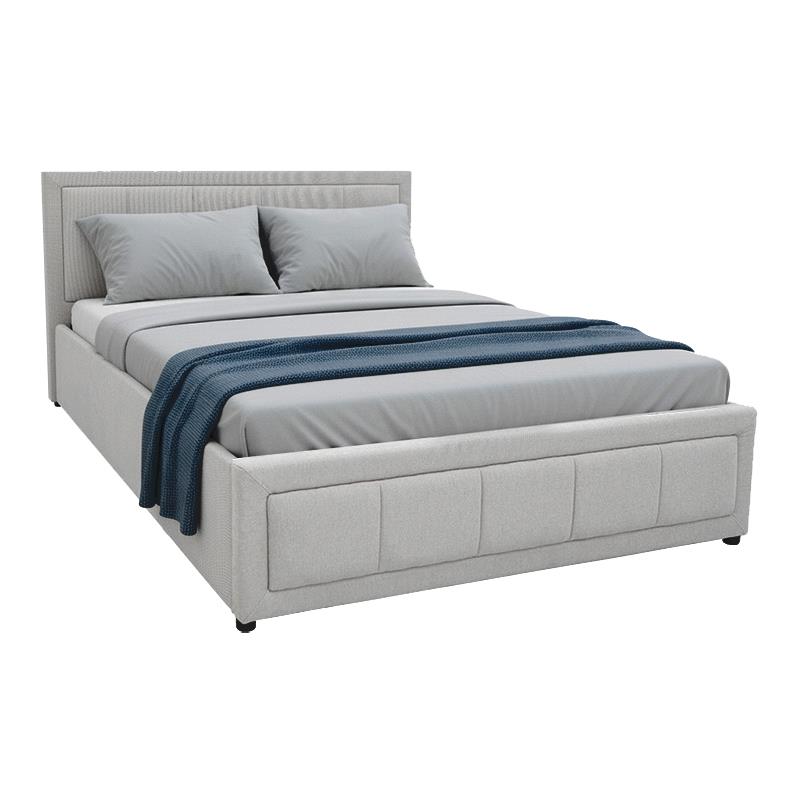 Επενδυμένο Κρεβάτι Huga Ημίδιπλο με αποθηκευτικό χώρο Ύφασμα Γκρί 120x200εκ. Επενδυμένο Κρεβάτι Huga Ημίδιπλο με αποθηκευτικό χώρο Ύφασμα Γκρί 120x200εκ.