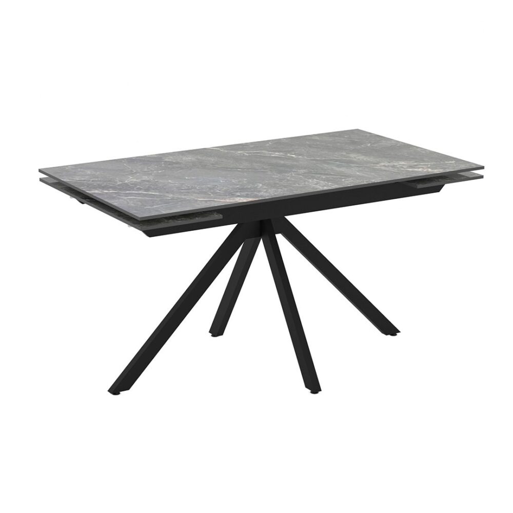 Τραπέζι PERLA Επεκτεινόμενο με Κεραμική επιφάνεια 140(+30+30)x80x75εκ.