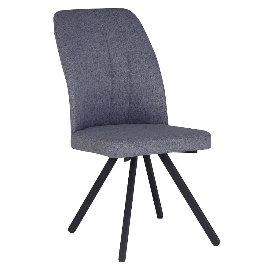 Καρέκλα Τραπεζαρίας VAREL OB Ύφασμα Γκρί 48x58x90εκ.