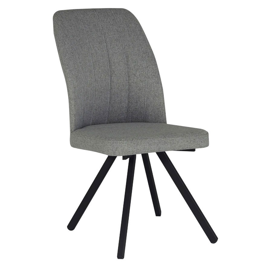 Καρέκλα Τραπεζαρίας VAREL Ύφασμα Γκριζοκαφέ 48x58x90εκ. Καρέκλα Τραπεζαρίας VAREL Ύφασμα Γκριζοκαφέ 48x58x90εκ.