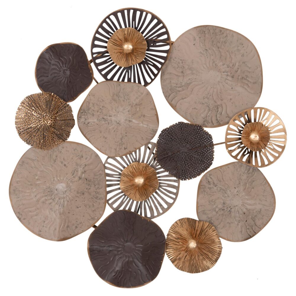 Διακοσμητικό Τοίχου C7163 Μεταλλικό Καφέ-Εκρού-Χρυσό 69x8x69Y εκ. Διακοσμητικό Τοίχου C7163 Μεταλλικό Καφέ-Εκρού-Χρυσό 69x8x69Y εκ.