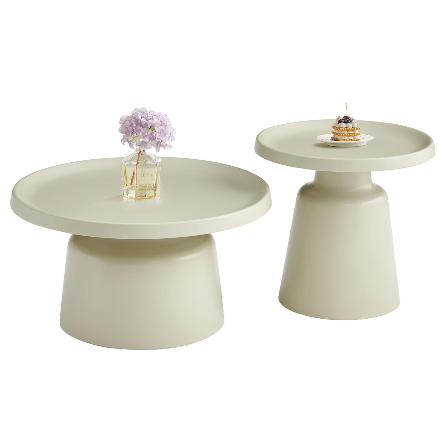 Σετ Τραπεζάκια σαλονιού RINKON2 C18304.04 2 τεμ. Μέταλλο Σαμπανί Φ50εκ & Φ70εκ Σετ Τραπεζάκια σαλονιού RINKON2 C18304.04 2 τεμ. Μέταλλο Σαμπανί Φ50εκ & Φ70εκ