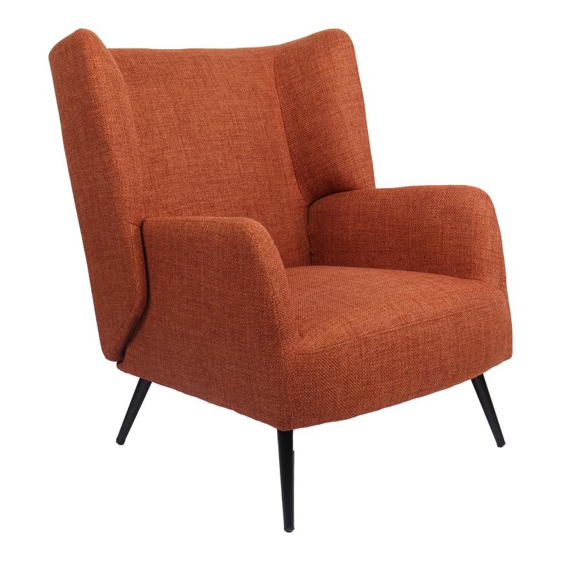 Πολυθρόνα Mareta terracotta ύφασμα με πόδι σε μαύρη απόχρωση 83x80x99εκ Πολυθρόνα Mareta terracotta ύφασμα με πόδι σε μαύρη απόχρωση 83x80x99εκ