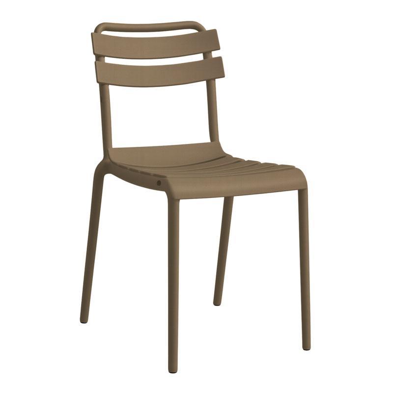 Καρέκλα Κήπου Olivia II Fylliana Πολυπροπυλένιο Χακί με UV προστασία 43x58x81εκ