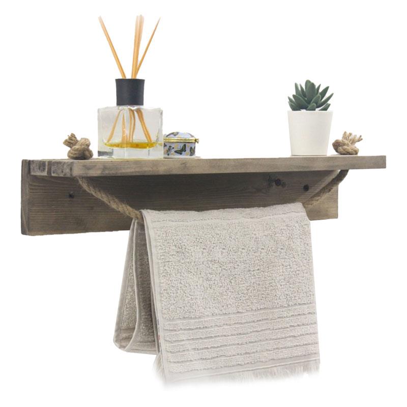 Ραφιέρα τοίχου Sidra καρυδί 50x9x10εκ Ραφιέρα τοίχου Sidra καρυδί 50x9x10εκ