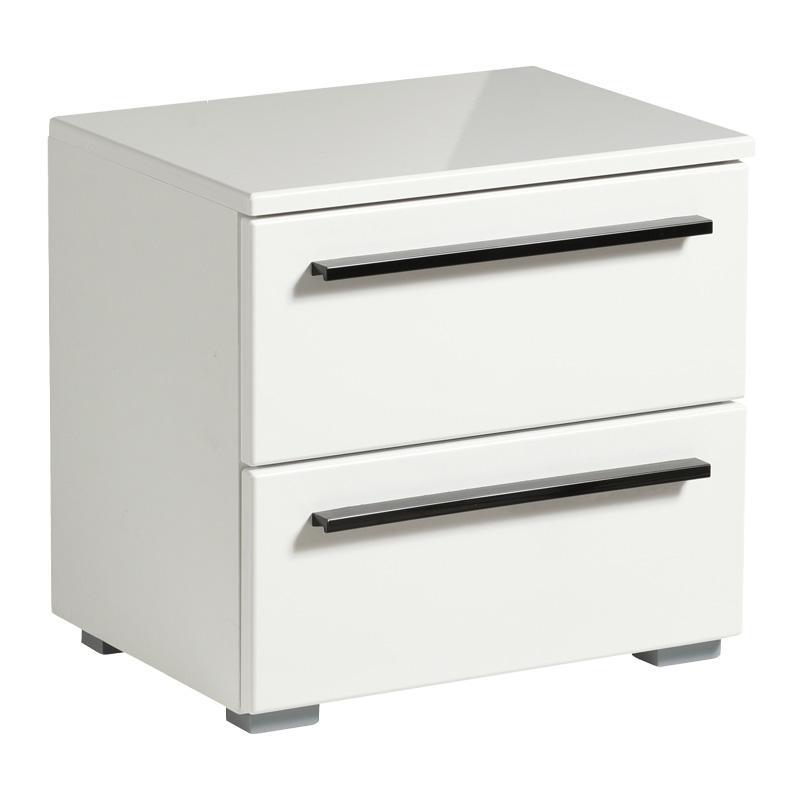 Κομοδίνο Ksanti NO2F Λευκό - Λευκή Λάκα 44.5x33.5x42.5 εκ. Κομοδίνο Ksanti NO2F Λευκό - Λευκή Λάκα 44.5x33.5x42.5 εκ.