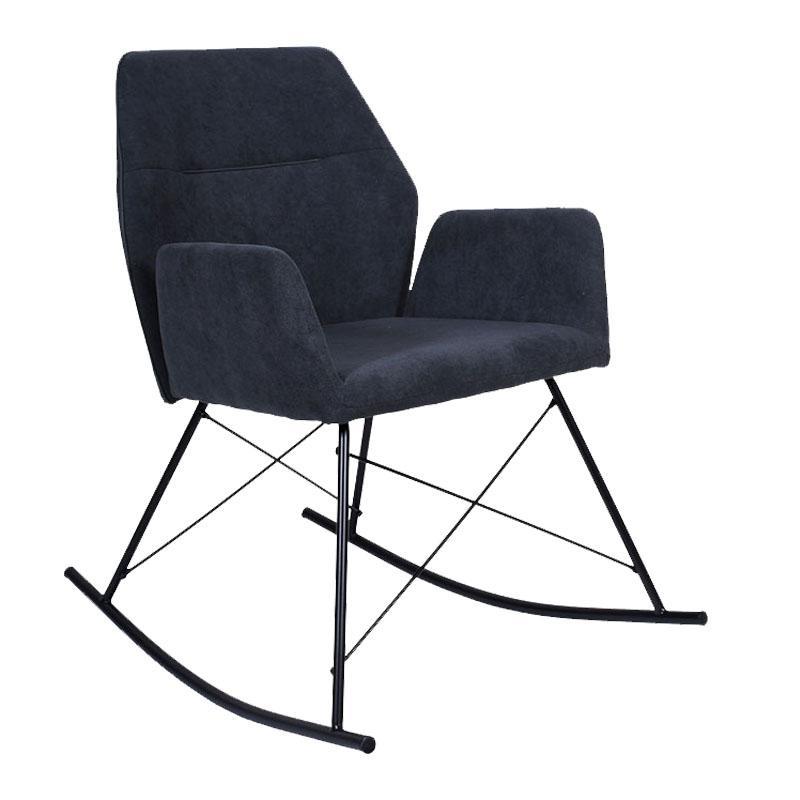 Πολυθρόνα Κουνιστή Υ-001 Fylliana Γκρί 60x82x88 εκ.