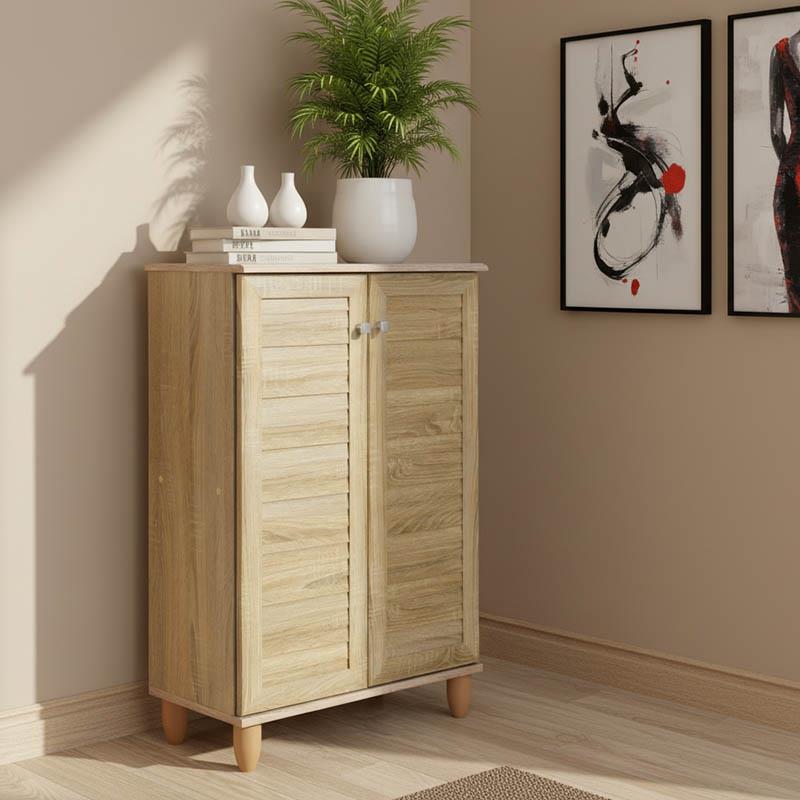 Παπουτσοθήκη-ντουλάπι SANTO 10 ζεύγων χρώμα sonoma 60x34,5x91,5εκ