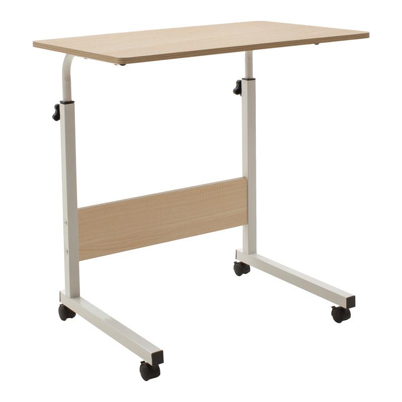 Γραφείο Piper με αυξομείωση ύψους-MDF φυσικό-λευκό 60x40x69-90εκ