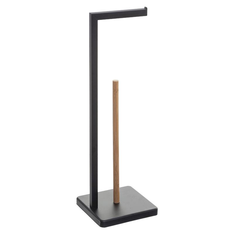 Χαρτοθήκη μπάνιου Nature μαύρο 20x20x64.5εκ Χαρτοθήκη μπάνιου Nature μαύρο 20x20x64.5εκ