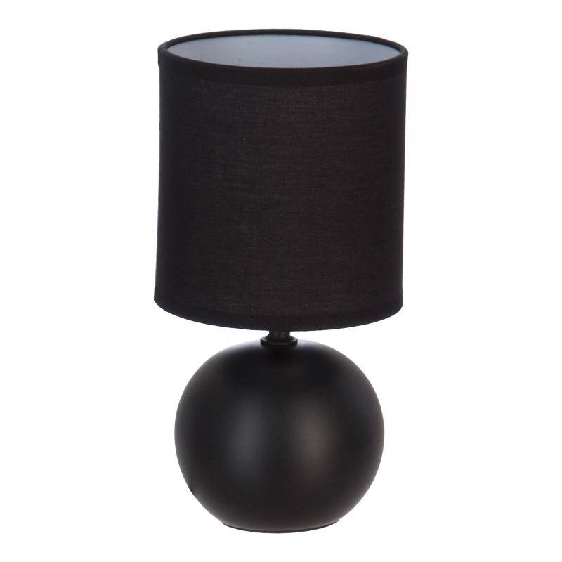 Επιτραπέζιο φωτιστικό PWL-1210 Ε14 60W κεραμικό μαύρο Φ13x25εκ