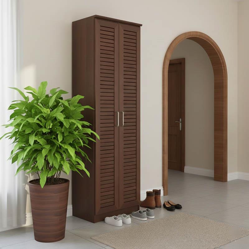 Παπουτσοθήκη-ντουλάπα SANTE 21 ζευγών σε καρυδί 60x37x183εκ