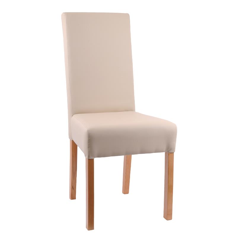 Καρέκλα Τραπεζαρίας Τ-6 Fylliana Μπέζ - Φυσικό 47x48x100εκ.