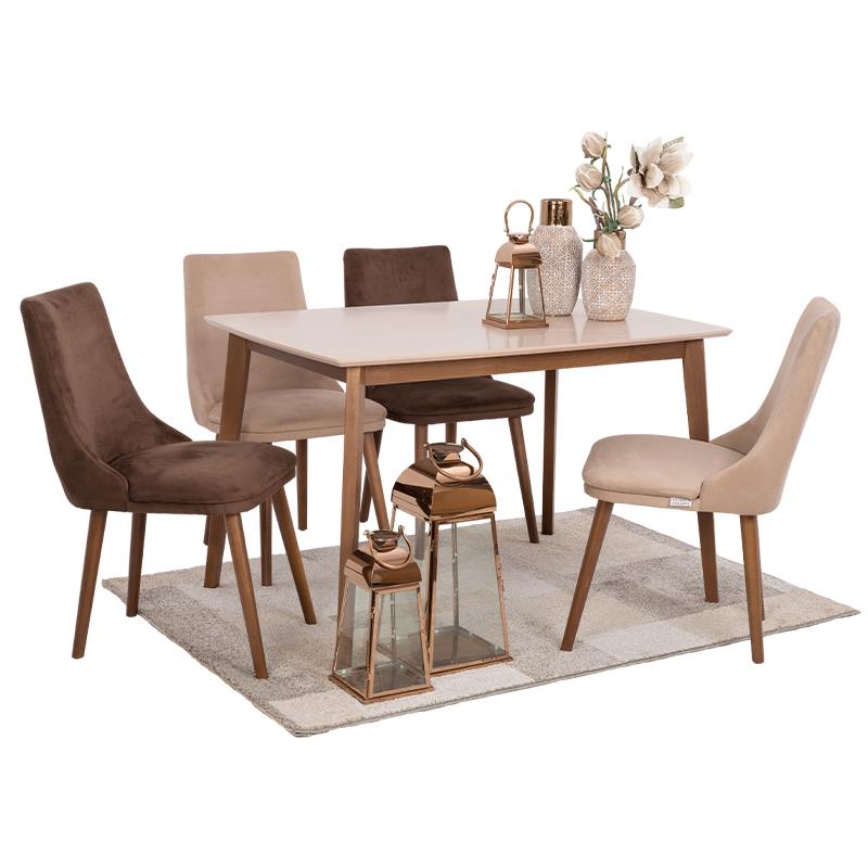 Τραπέζι Τραπεζαρίας Max S Fylliana Macchiato 120x80x75 εκ.