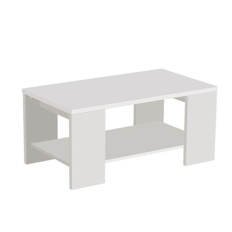 Τραπεζάκι Σαλονιού Union Λευκό 90x50x41 εκ. Τραπεζάκι Σαλονιού Union Λευκό 90x50x41 εκ.