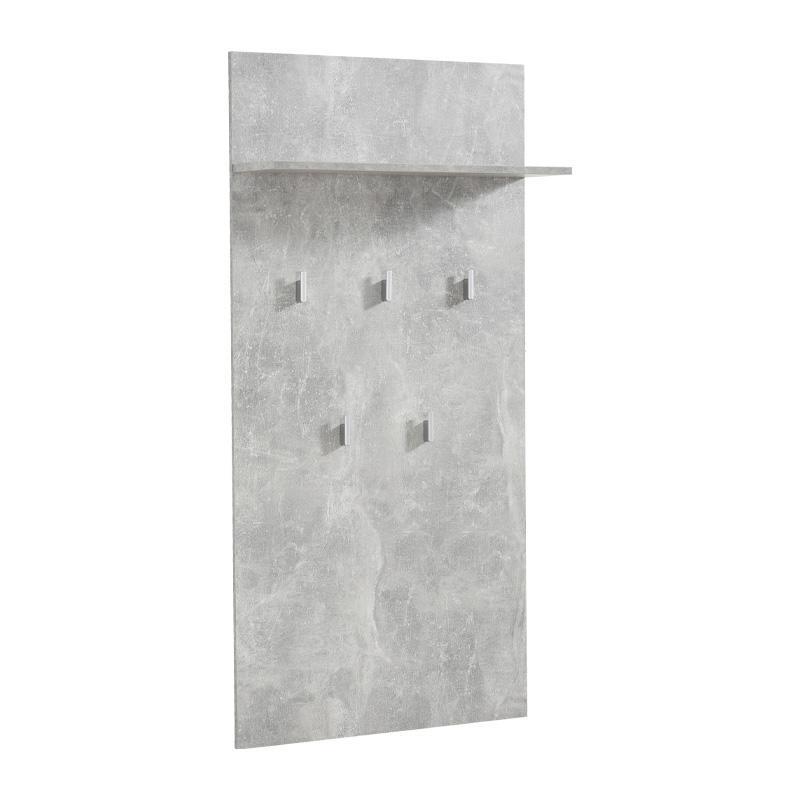 Έπιπλο Χολ - Κρεμάστρα Como CIV Γκρί Concrete 67x19,5x137 εκ.