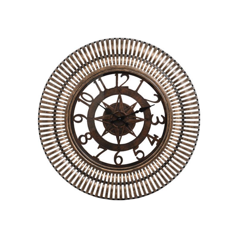 Ρολοϊ τοίχου FL2246 Fylliana σε Καφέ χρώμα Φ40εκ.
