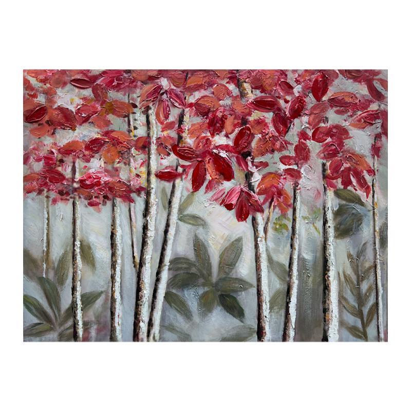 Πίνακας Trees FL540 Fylliana σε Καμβά με Ξύλινο Πλαίσιο 80x2.3x60εκ.