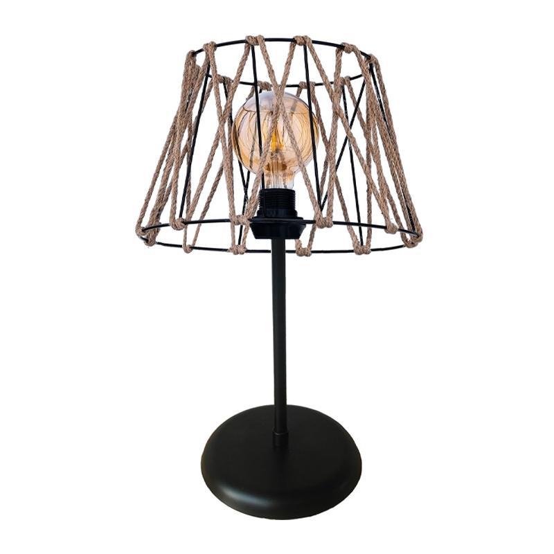 Επιτραπέζιο Φωτιστικό 7048 Fylliana Μαύρο 30x30x48 εκ.