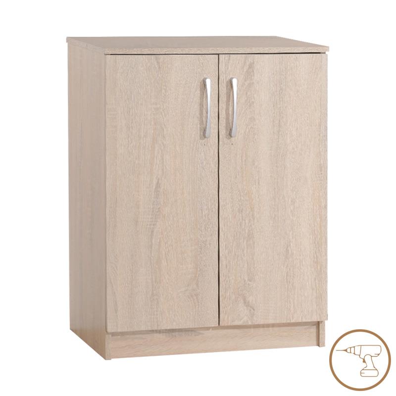 Παπουτσοθήκη-ντουλάπι Shordo μελαμίνη σε φυσικό χρώμα 60x40.5x80εκ