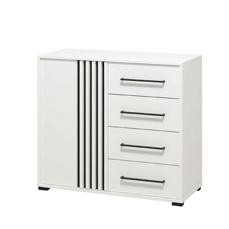 Κομότα Ascalon 90 2K4F Λευκό - Μαύρο - Λευκό Μάτ 93x40x82 εκ. Κομότα Ascalon 90 2K4F Λευκό - Μαύρο - Λευκό Μάτ 93x40x82 εκ.