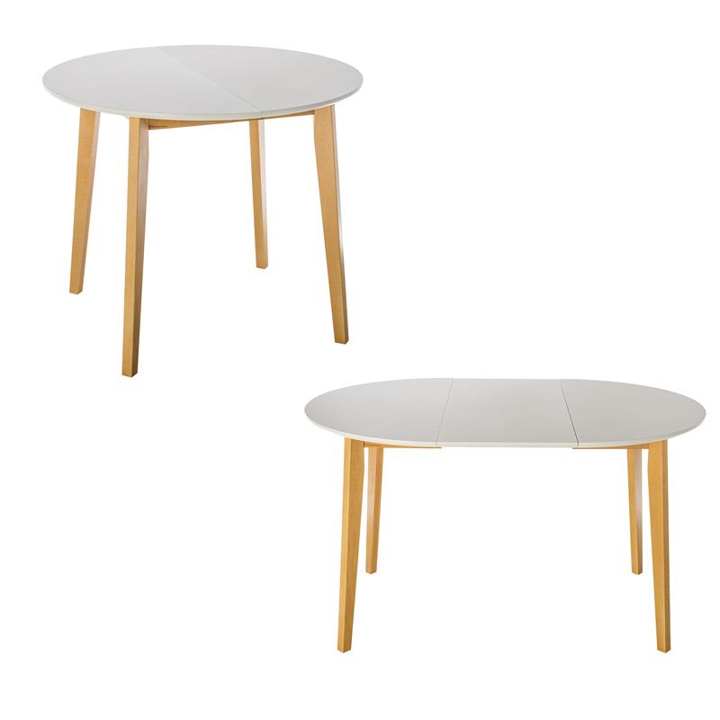 Τραπέζι Τραπεζαρίας Επεκτεινόμενο MAX S Fylliana Λευκό 90+40x75 εκ.