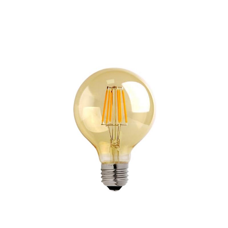 Λαμπτήρας LED G80 Bulb 4W E27 3000K 200-220V amber