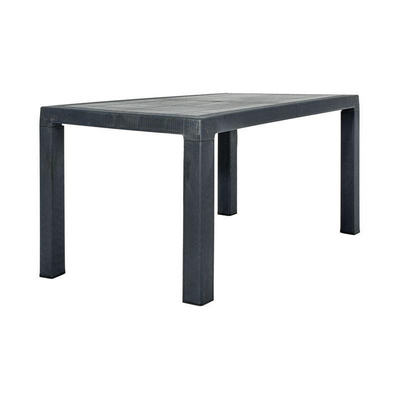 Τραπέζι Baltic Fylliana Ανθρακί 140x80x75 εκ.