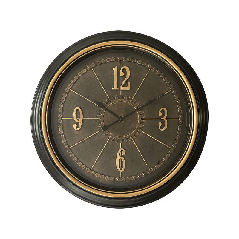 Ρολοϊ τοίχου FL2315 Fylliana Στρόγγυλο Μαύρο -Χρυσό χρώμα 58x58x6εκ. Ρολοϊ τοίχου FL2315 Fylliana Στρόγγυλο Μαύρο -Χρυσό χρώμα 58x58x6εκ.