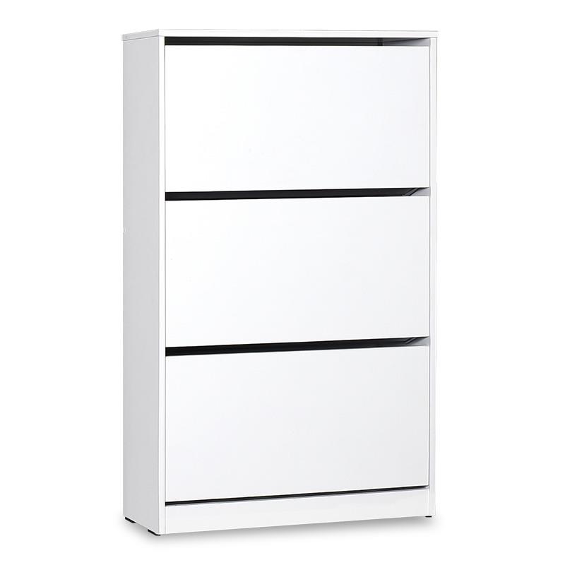 Παπουτσοθήκη ανακλινόμενη Step 18 ζεύγων σε χρώμα λευκό 73x26x119εκ