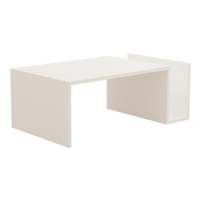 Τραπεζάκι σαλονιού Poko λευκό 86,8x50x32,4 εκ.