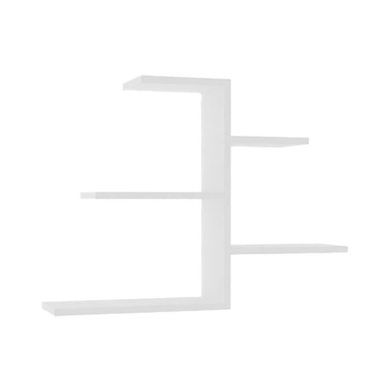 Ραφιέρα τοίχου Callum σε λευκή απόχρωση 82,2x19,6x48 εκ.