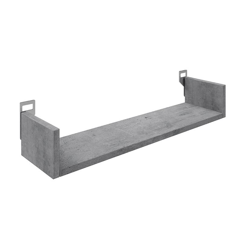 Ραφιέρα τοίχου Derva cement γκρι 60x15x10 εκ.