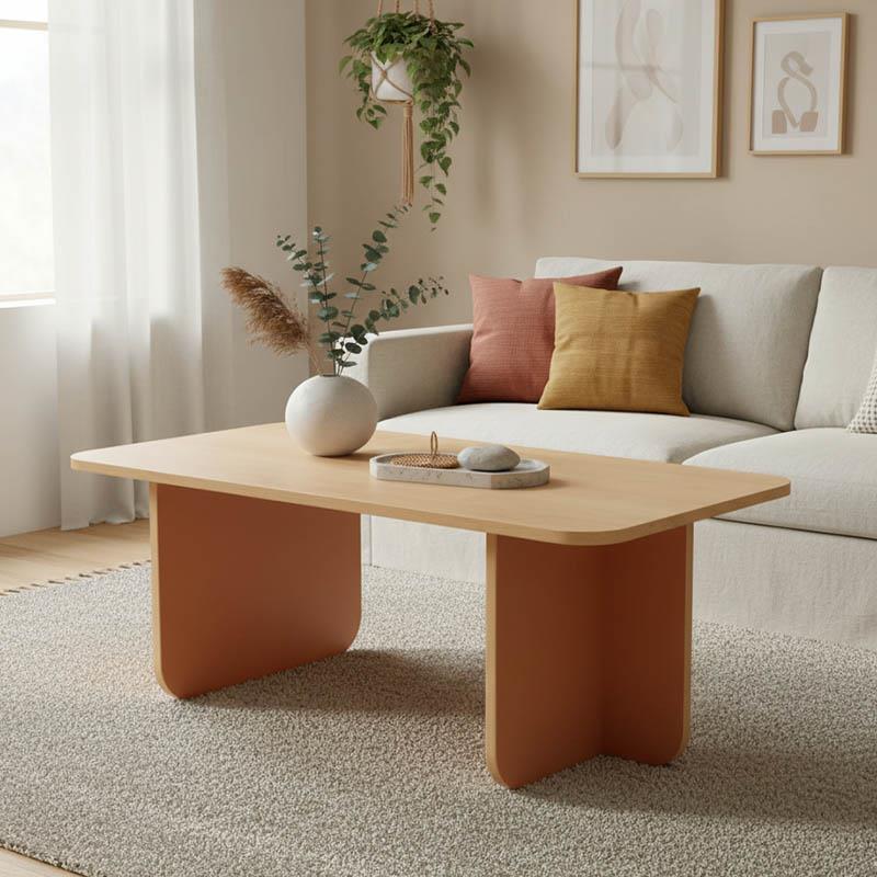 Τραπεζάκι Σαλονιού Bοca σε oak - Κεραμιδί 100x60x42εκ. Τραπεζάκι Σαλονιού Bοca σε oak - Κεραμιδί 100x60x42εκ.