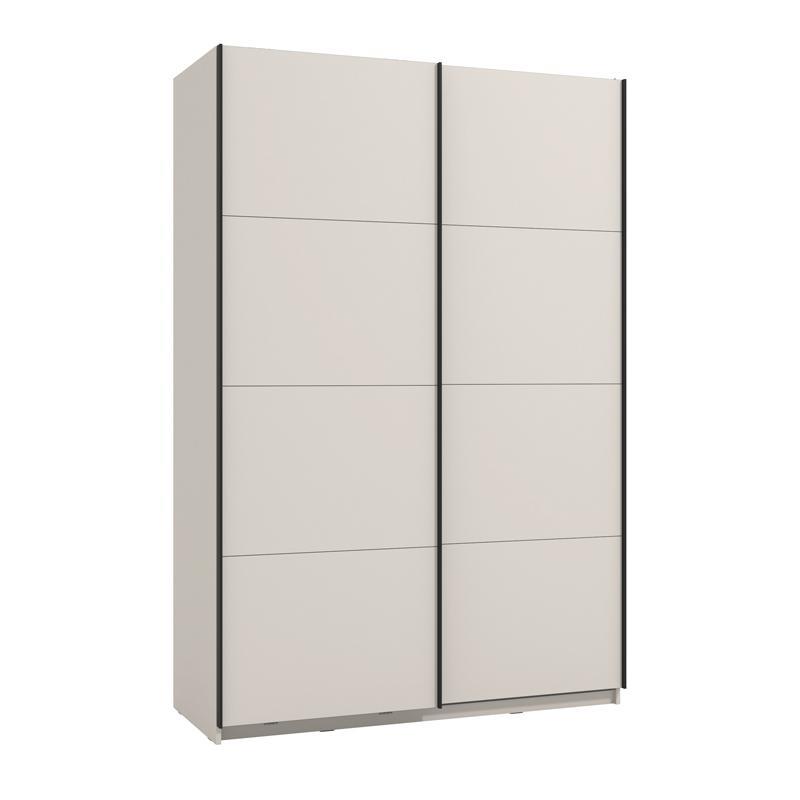 Ντουλάπα Συρόμενη GARD 150 Δίφυλλη Cashmere 146x61x218 εκ.