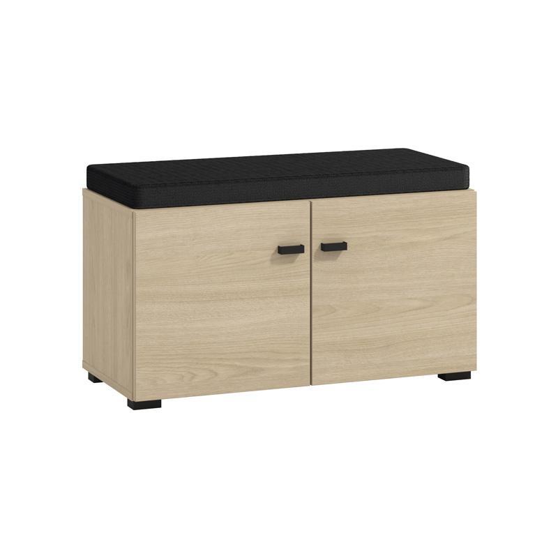 Έπιπλο εισόδου RATHLIN KOM με Κάθισμα Light Port Oak 77x35x41εκ.