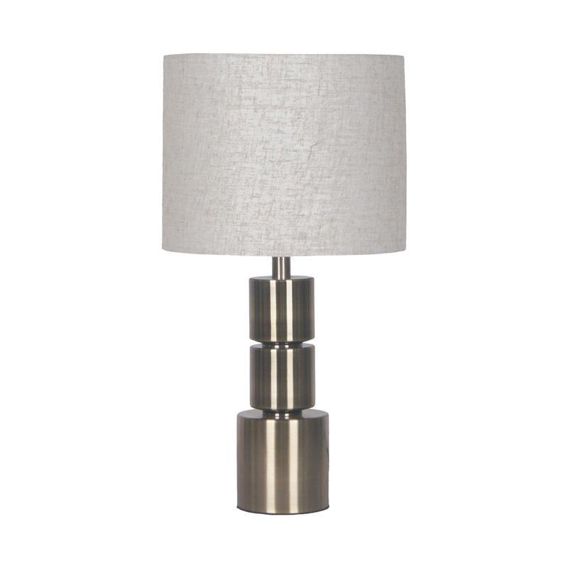 Επιτραπέζιο Φωτιστικό FL24500 Fylliana Μεταλλικό Ασημί 26x49εκ