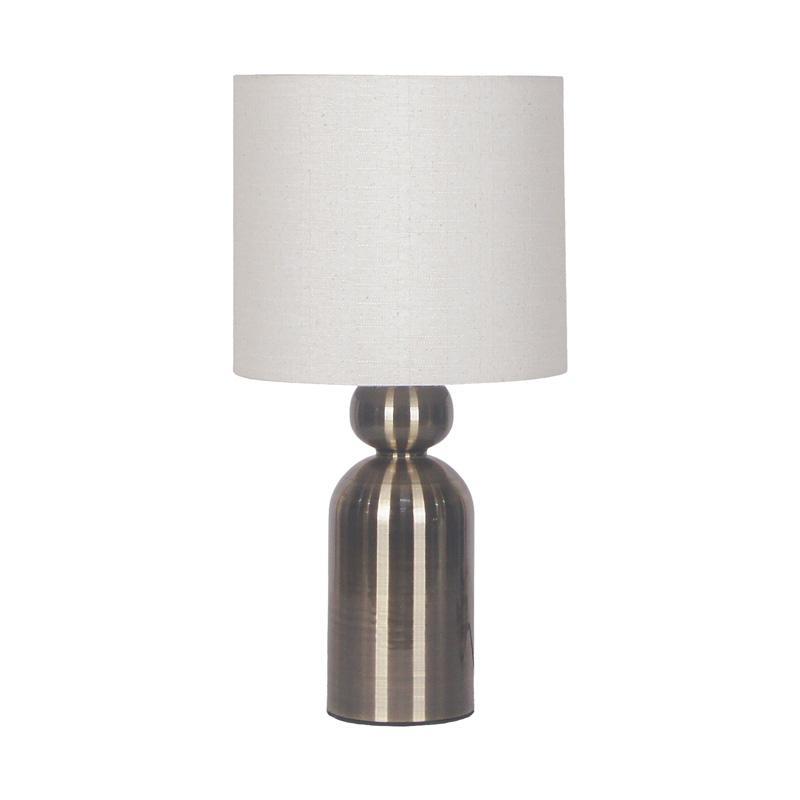 Επιτραπέζιο Φωτιστικό FL24516 Fylliana Μεταλλικό Ασημί 21x40εκ