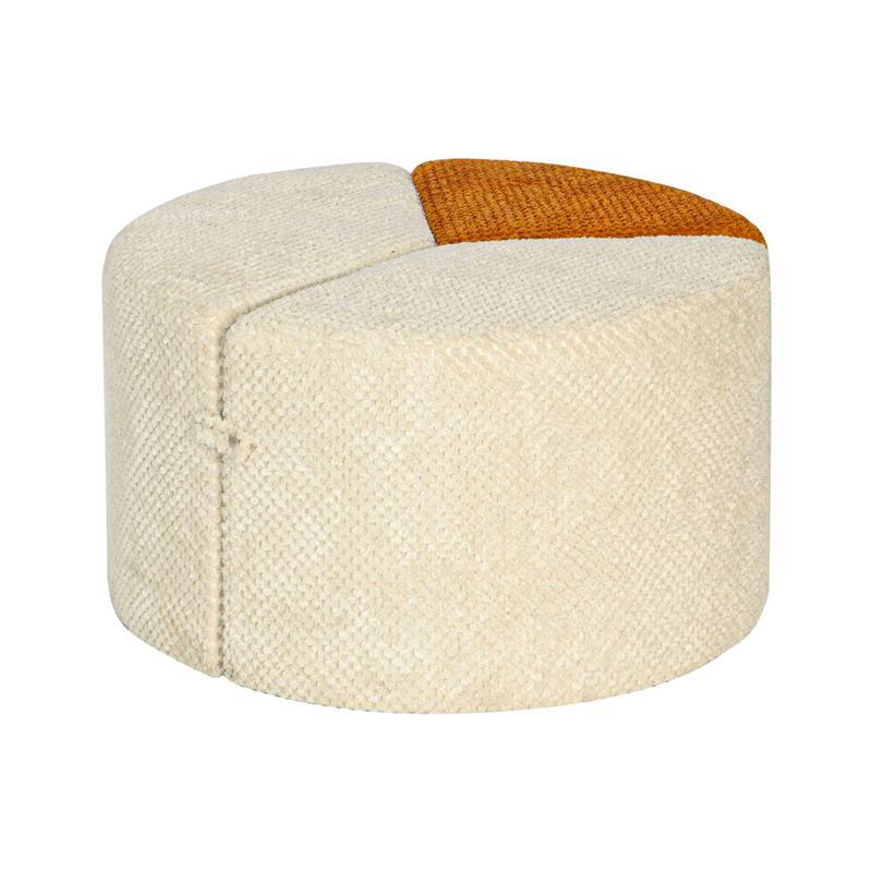 Σκαμπό Puzzle FL2511 Fylliana Ανοιχτό Μπέζ - Πορτοκαλί 68x68x39εκ