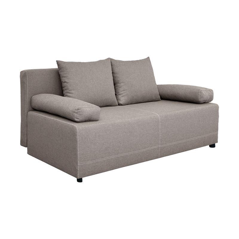 Καναπές - Κρεβάτι Nuvia Fylliana με Μπέζ ύφασμα 190x80x85εκ.