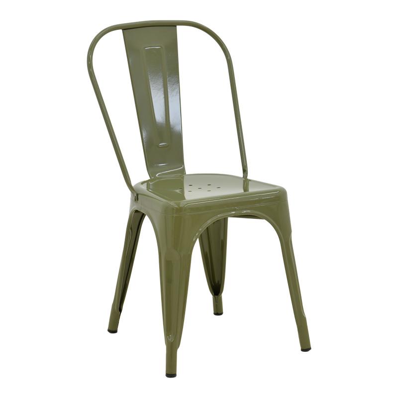 Καρέκλα Utopia μέταλλο σε λαδί απόχρωση 44x44x85εκ Καρέκλα Utopia μέταλλο σε λαδί απόχρωση 44x44x85εκ