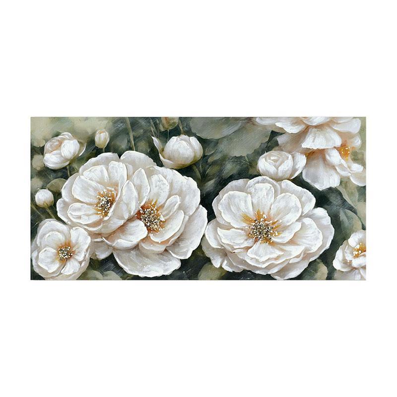 Πίνακας σε Καμβά FL24081 Fylliana Λευκό-Καφέ 120x3x60εκ