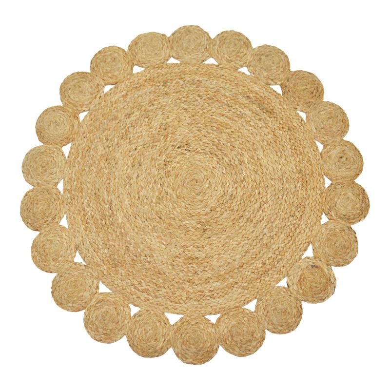 Χαλί Voni Inart φυσικό γιούτα Φ150x1εκ