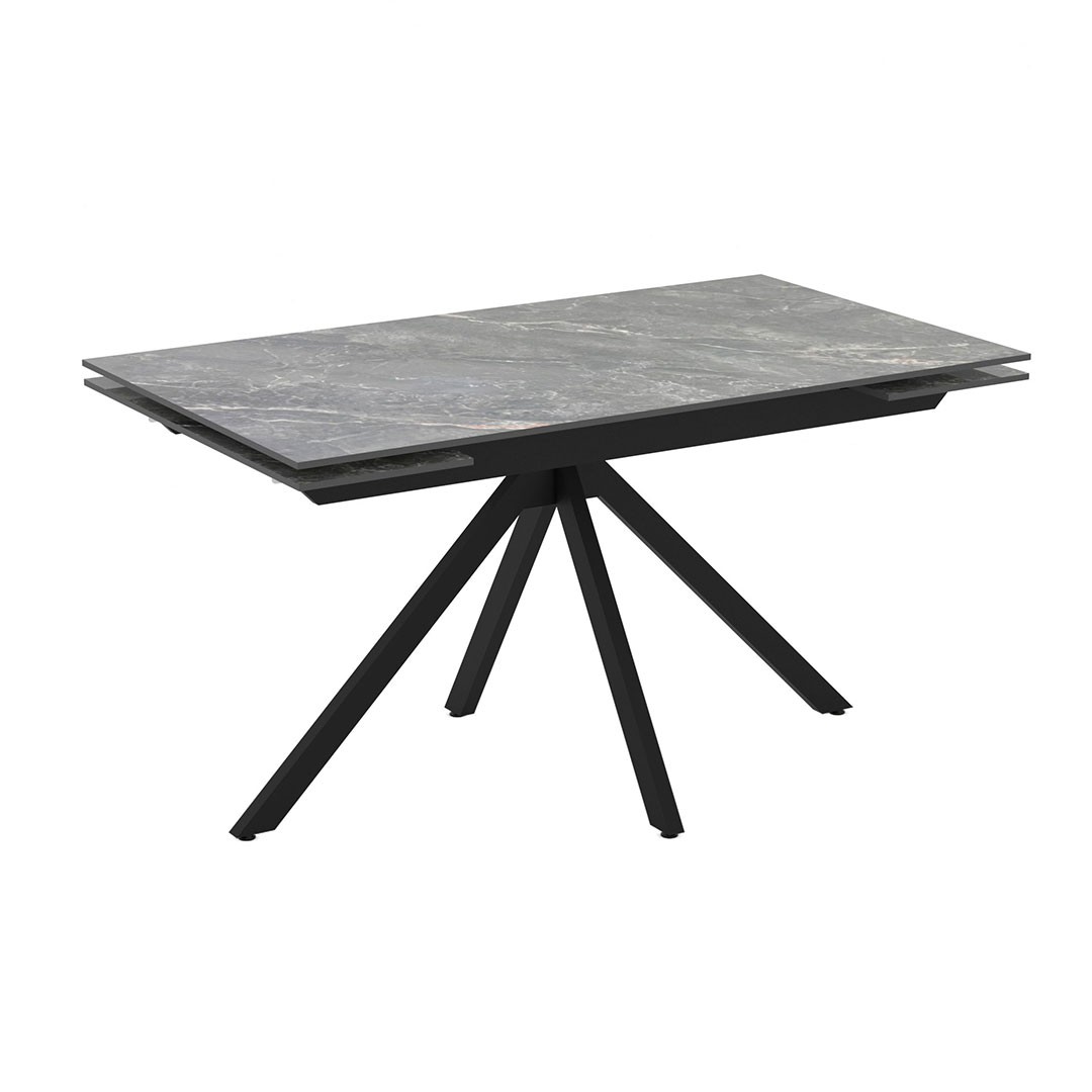 Τραπέζι PERLA Επεκτεινόμενο με Κεραμική επιφάνεια 140(+30+30)x80x75εκ.