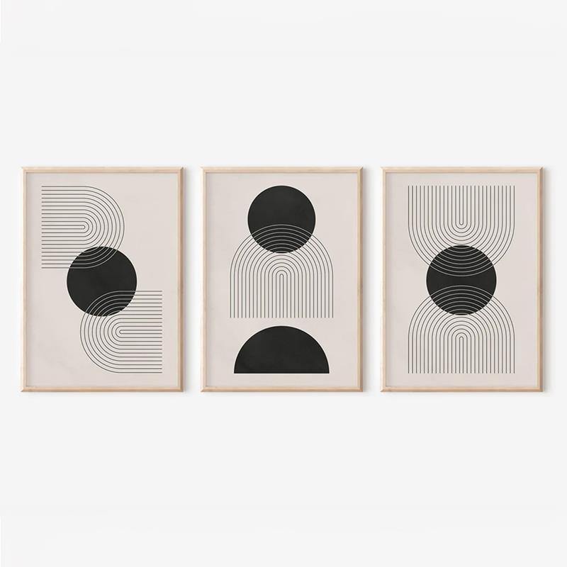 Πίνακας Blomel τρίπτυχος με ψηφιακή εκτύπωση και πλαίσιο 33x1.5x48εκ