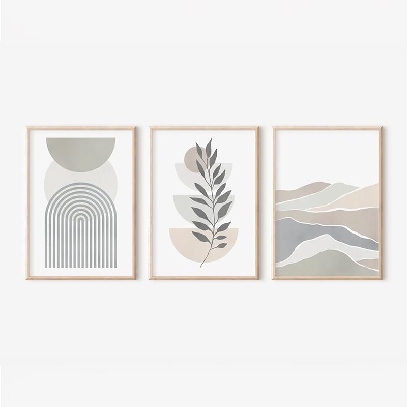 Πίνακας Werda τρίπτυχος με ψηφιακή εκτύπωση και πλαίσιο 33x1.5x48εκ