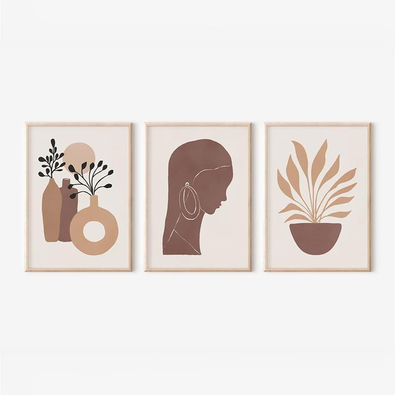 Πίνακας Bemel τρίπτυχος με ψηφιακή εκτύπωση και πλαίσιο 33x1.5x48εκ