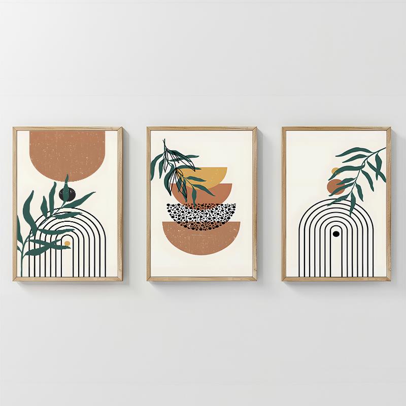 Πίνακας Mylen τρίπτυχος με ψηφιακή εκτύπωση και πλαίσιο 33x1.5x48εκ