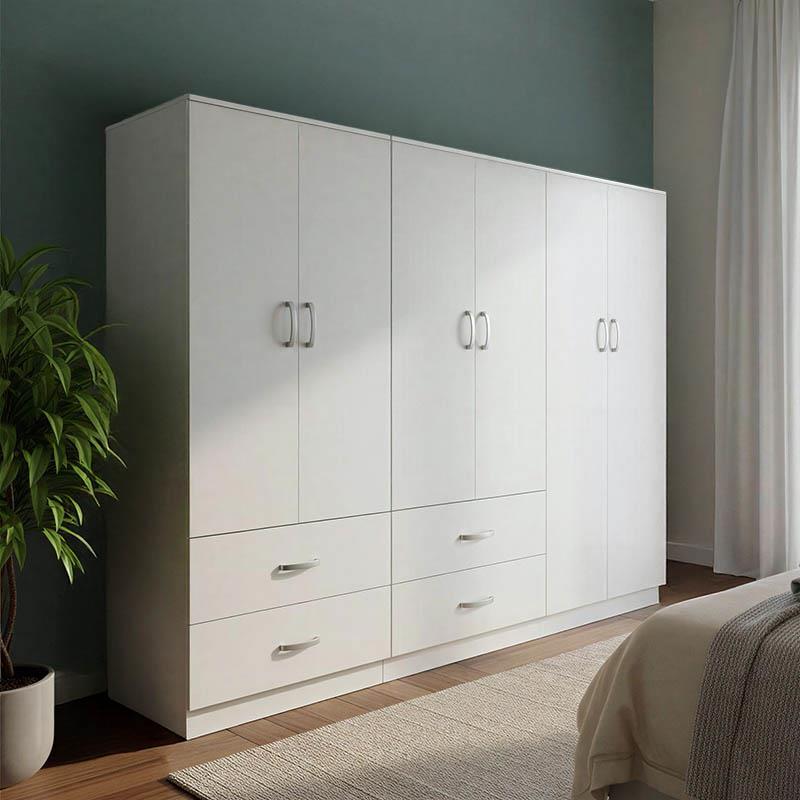 Ντουλάπα εξάφυλλη Lego λευκή 200,5x42x180εκ