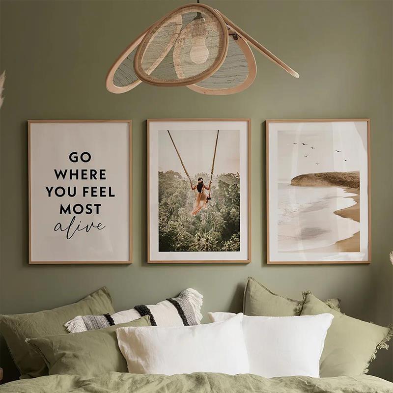 Πίνακας Oralis τρίπτυχος με ψηφιακή εκτύπωση και πλαίσιο 33x1.5x48εκ